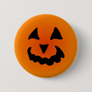 Badge Rond 5 Cm Bouton de citrouille