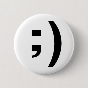 Badge Rond 5 Cm bouton de clin d'oeil