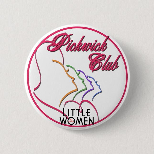 Badge Rond 5 Cm Bouton de club de Pickwick (Devant)