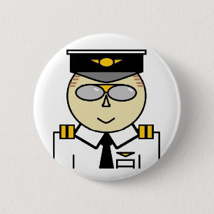 Badge Rond 5 Cm Bouton de co-pilote