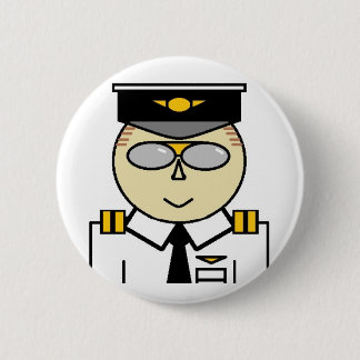Badge Rond 5 Cm Bouton de co-pilote
