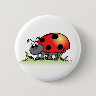 Badge Rond 5 Cm Bouton de coccinelle