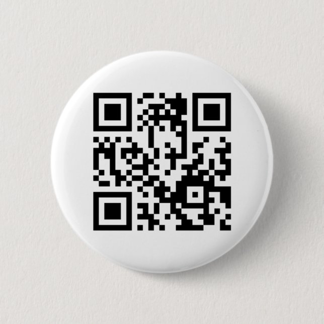 Badge Rond 5 Cm Bouton de code QR (Devant)