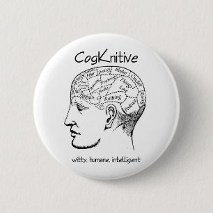 Badge Rond 5 Cm Bouton de Cogknitive