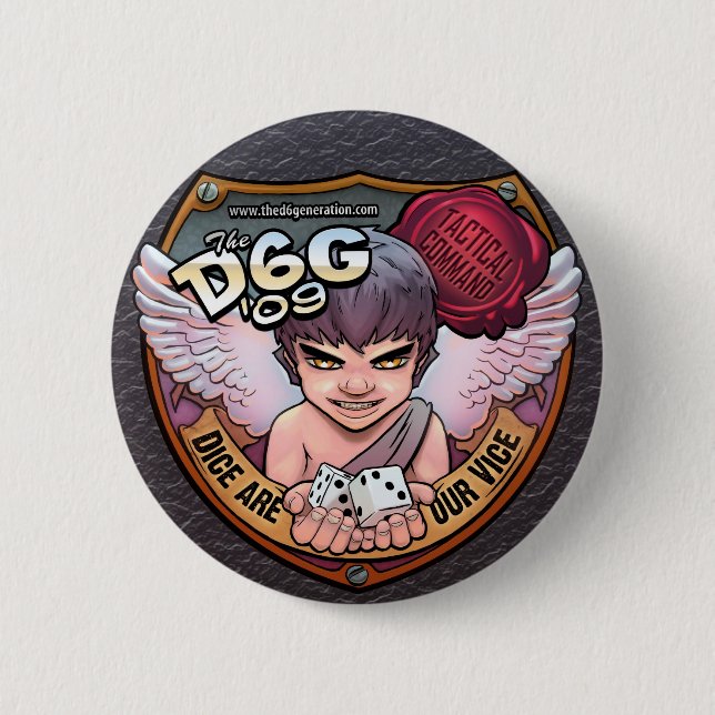 Badge Rond 5 Cm Bouton de commande tactique D6G 2009 (Devant)