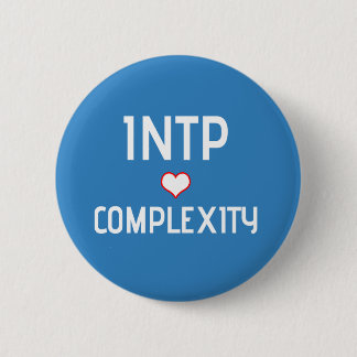 Badge Rond 5 Cm Bouton de complexité de coeur d'INTP