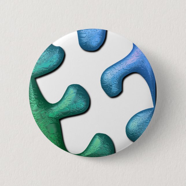 Badge Rond 5 Cm Bouton de conception de puzzle (Devant)