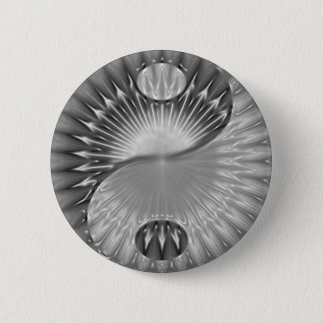 Badge Rond 5 Cm Bouton de conception de spirale de Yin Yang (Devant)