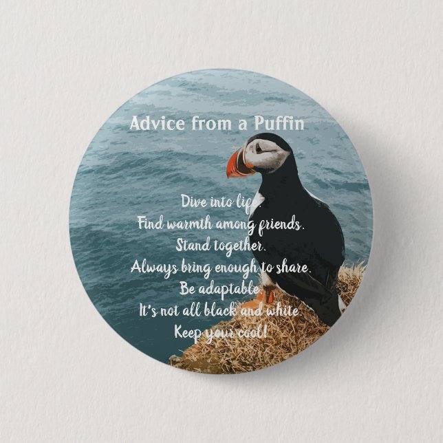 Badge Rond 5 Cm Bouton de conception des pouffins (Devant)
