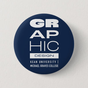 Badge Rond 5 Cm Bouton de conception graphique Kean MGC