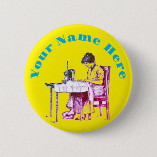 Badge Rond 5 Cm Bouton de conception Seamstress