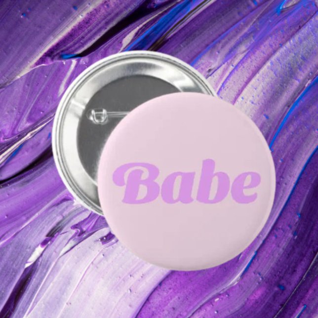 Badge Rond 5 Cm Bouton de Confiance BABE – Portez Votre Puissance (Créateur téléchargé)