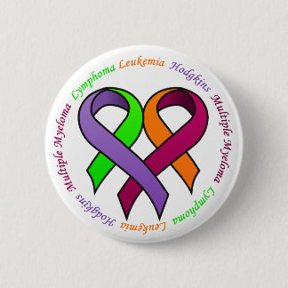 Badge Rond 5 Cm Bouton de conscience de Cancer de sang - 1