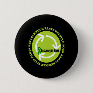 Badge Rond 5 Cm Bouton de conscience de donation d'organe
