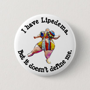 Badge Rond 5 Cm Bouton de conscience de Lipedema