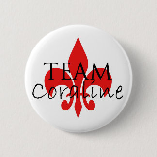 Badge Rond 5 Cm Bouton de Coraline d'équipe