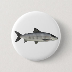Badge Rond 5 Cm Bouton de corégone du lac