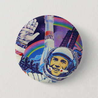 Badge Rond 5 Cm Bouton de cosmonaute de Yuri Gagarin