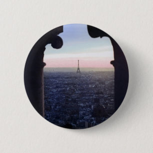 Badge Rond 5 Cm Bouton de coucher du soleil de Paris
