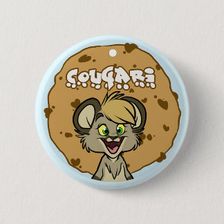Badge Rond 5 Cm Bouton de Cougari