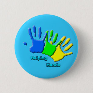 Badge Rond 5 Cm bouton de coups de main