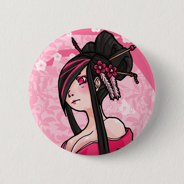 Badge Rond 5 Cm Bouton de courant de Sakura (Devant)