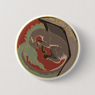 Badge Rond 5 Cm Bouton de couverture Little Dragon