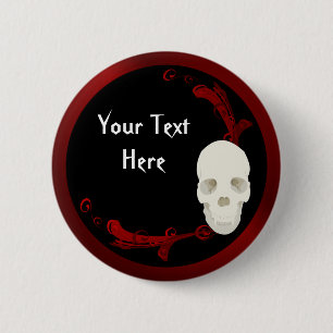 Badge Rond 5 Cm Bouton de crâne