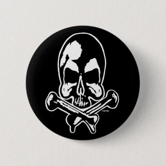 BADGE ROND 5 CM BOUTON DE CRÂNE DE MARC VACHON OG