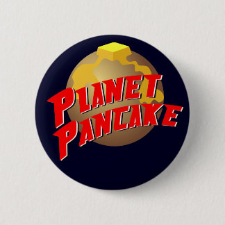 Badge Rond 5 Cm Bouton de crêpe de planète