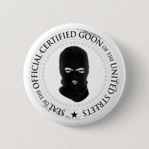 Badge Rond 5 Cm Bouton de crétin