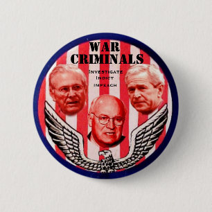 Badge Rond 5 Cm Bouton de criminels de guerre