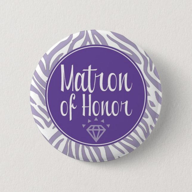 Badge Rond 5 Cm Bouton de dame de honneur (Devant)