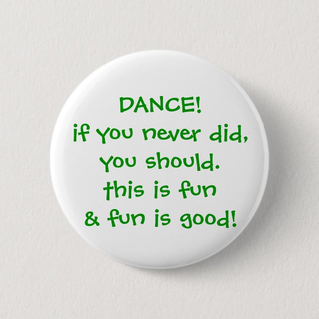 Badge Rond 5 Cm Bouton de danse (Devant)