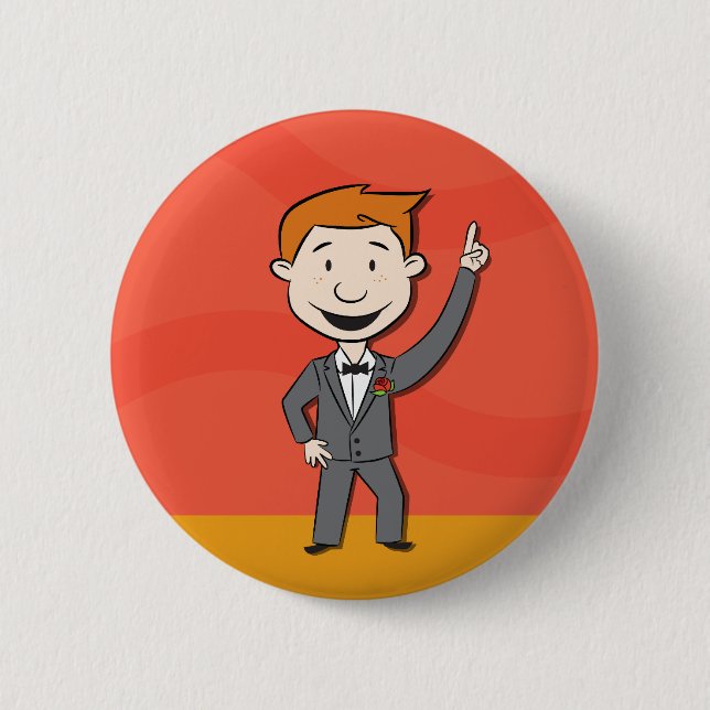 Badge Rond 5 Cm Bouton de danse d'Andy (Devant)