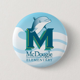 Badge Rond 5 Cm Bouton de dauphin de McDougle
