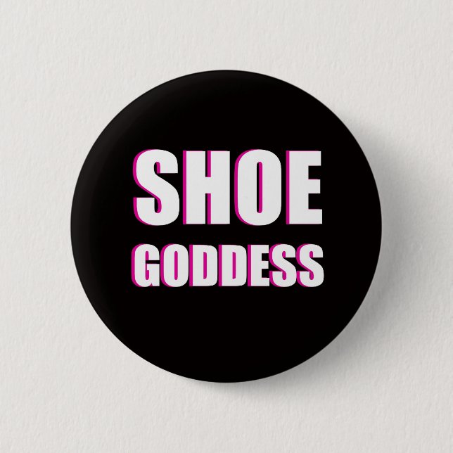 Badge Rond 5 Cm Bouton de déesse de chaussure (Devant)