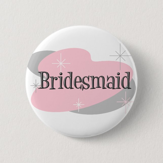 Badge Rond 5 Cm Bouton de demoiselle d'honneur (Devant)