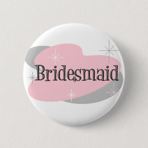 Badge Rond 5 Cm Bouton de demoiselle d'honneur