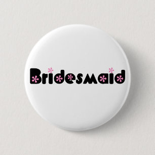 Badge Rond 5 Cm Bouton de demoiselle d'honneur