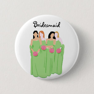 Badge Rond 5 Cm Bouton de demoiselle d'honneur