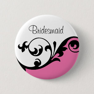 Badge Rond 5 Cm Bouton de demoiselle d'honneur