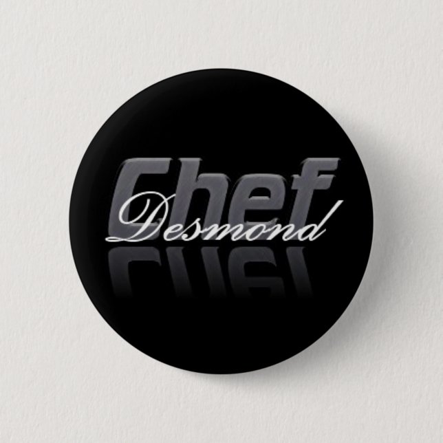Badge Rond 5 Cm Bouton de Desmond de chef (Devant)
