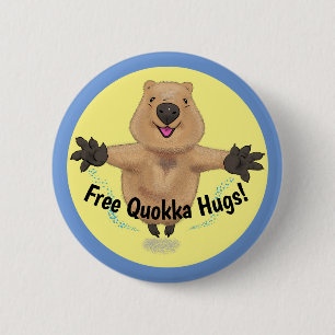 Badge Rond 5 Cm Bouton de dessin animé de quokka