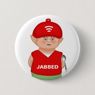 Badge Rond 5 Cm Bouton de dessin animé moderne drôle et piqué