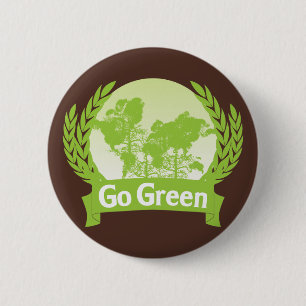 Badge Rond 5 Cm Bouton de devenez écolo