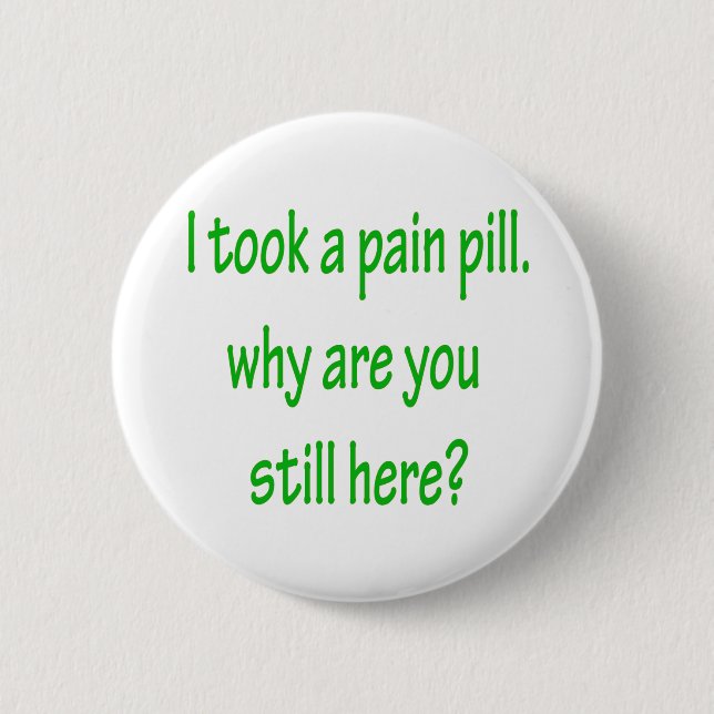 Badge Rond 5 Cm Bouton de douleur (Devant)