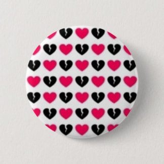 Badge Rond 5 Cm Bouton de douleur/coeurs brisés