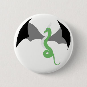 Badge Rond 5 Cm Bouton de dragon d'Agender