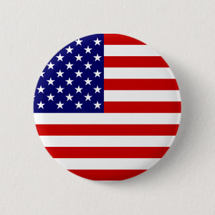 Badge Rond 5 Cm Bouton de drapeau américain